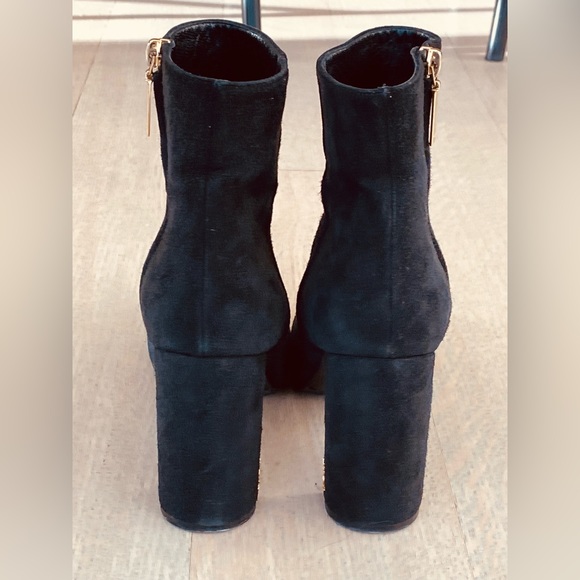 Saint Laurent Lou Black Suede Ankle Boots (70 mm heel) - size 39 - Picture 5 of 11